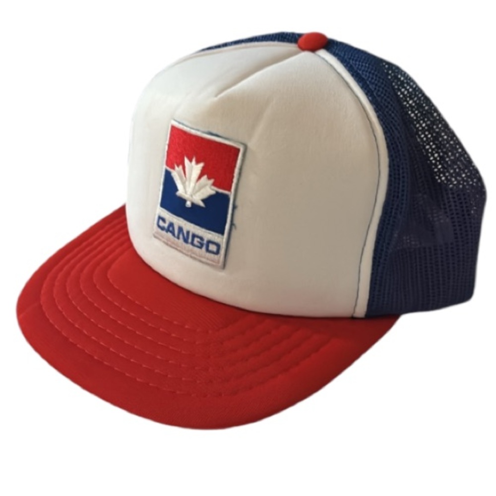 Vintage CanGo Foam Front Snapback Mesh Trucker Hat